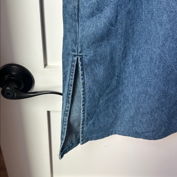 Karen Scott Blue Denim Midi Dress - Picture 5 of 8
